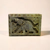 Vintage Carved Soapstone Elephant Trinket Candle
